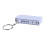 (1) 0.5m 10% Folding Keychain Plastic Folding Ruler - White 4