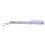 (1) 0.5m 10% Folding Keychain Plastic Folding Ruler - White 5