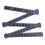 (1) 1m 10% Folding Metal Rivet Plastic Folding Ruler Silkscreen Printed - Black 1