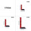 (1) Heavy Duty Wide Base Carpenter's L Ruler - 200mm 3