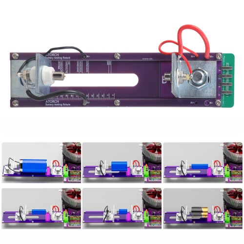 (1 set) Four-wire battery test stand 20A cylindrical test stand battery fixture 1