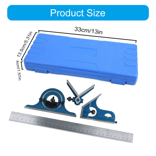 (1 set) 180?? combination angle ruler 2