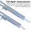 (1) Simple Plastic Vernier Caliper Dual Scale 12cm 15cm - Blue 7