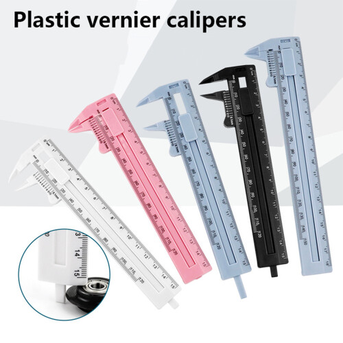 (1) Simple Plastic Vernier Caliper Dual Scale 12cm 15cm - Blue 1