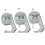 (1 set) 0 to 20mm digital thickness gauge (button) - pointed type 6