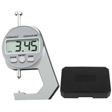 (1 set) 0 to 20mm digital thickness gauge (button) - pointed type