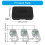 (1 set) 0 to 20mm digital thickness gauge (button) - pointed type 3