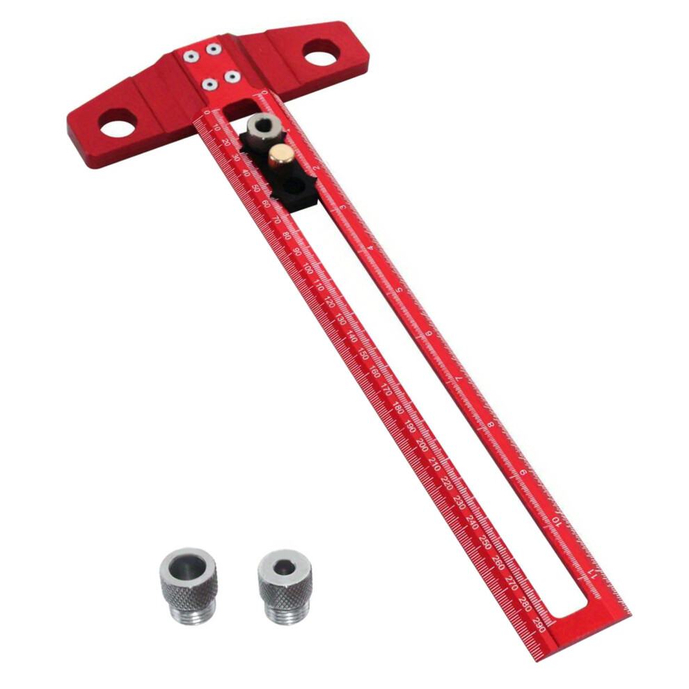 (1 Set) T-Shaped Ruler Metric And Imperial - 30Cm 7754770381113