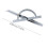 (1) 10-170 degree adjustable protractor - 150x300mm 5