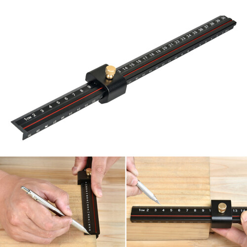 (1 set) L-shaped adjustable limit ruler - Imperial version 1