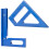 (1 set) Carpentry ruler 6
