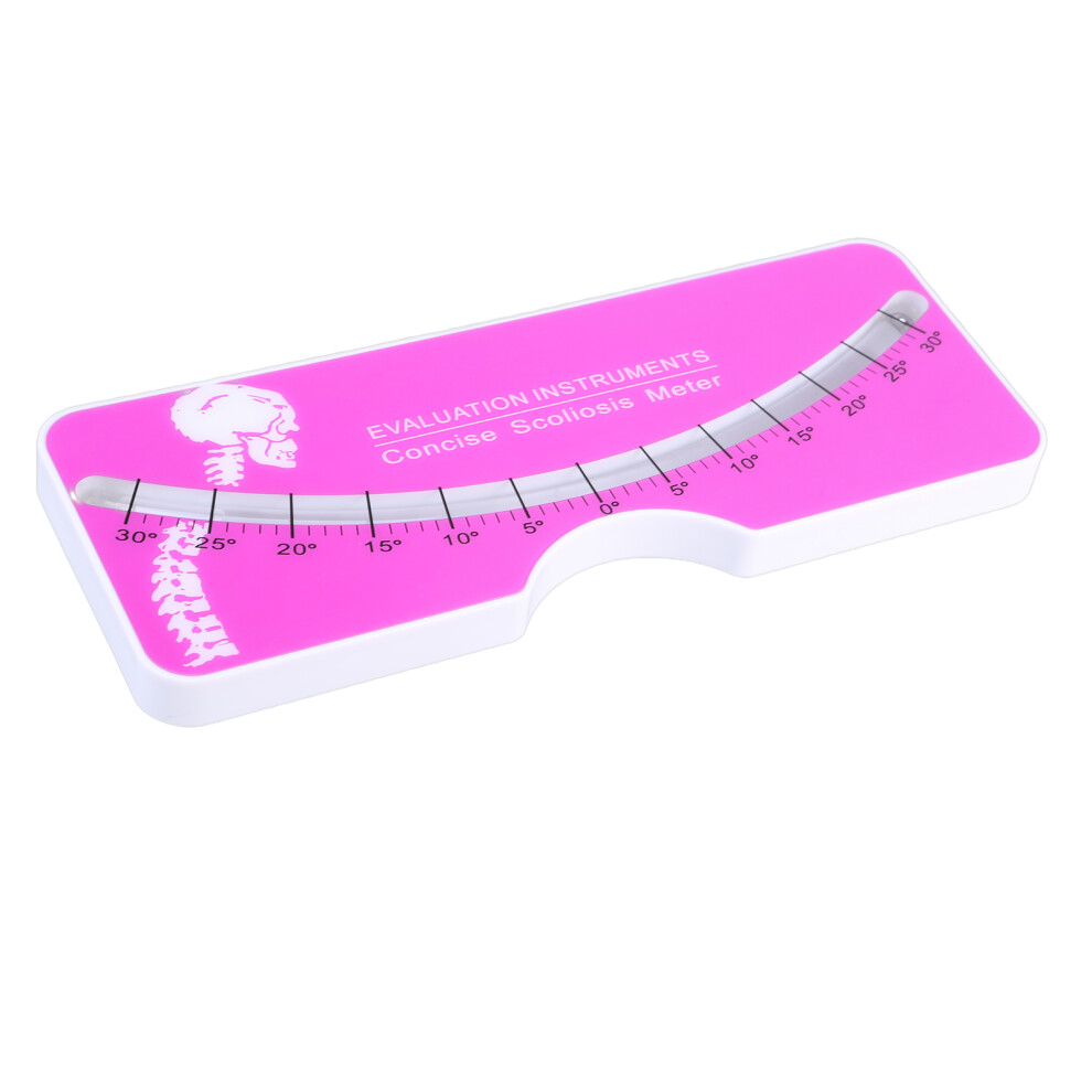 (1) Acrylic Blister Scoliosis Ruler (Night) - Pink