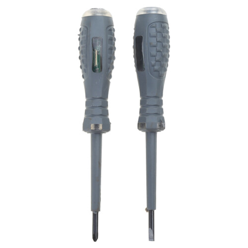 (1 set) Red and green double light tester - flat head and cross head