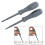 (1 set) Red and green double light tester - flat head and cross head 2