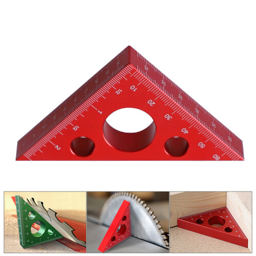 (1) Aluminum Alloy Woodworking Marking Square - Green 1