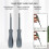 (1 set) Red and green double light tester - flat head and cross head 9