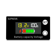 (1) LCD color screen 8~100V voltage and electricity meter - color screen temperature alarm
