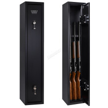 (3 Guns) WestWood Gun Security Lockable Safe Cabinet Storage Rifle Firearm Black Steel