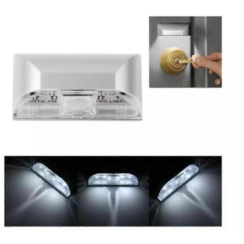 (Silver) Door Lock Light, Light Above Door Key Lock, Motion Detector Keyhole Light 1