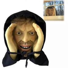 (Yellow Face) Scary Peeper Freak Halloween Decoration Clown Indoor and Outdoor Window stickers