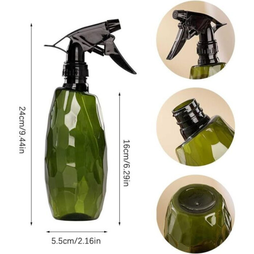 Σετ 2 πλαστικών μπουκαλιών ψεκασμού 500 ml για πότισμα φυτών VHV 1