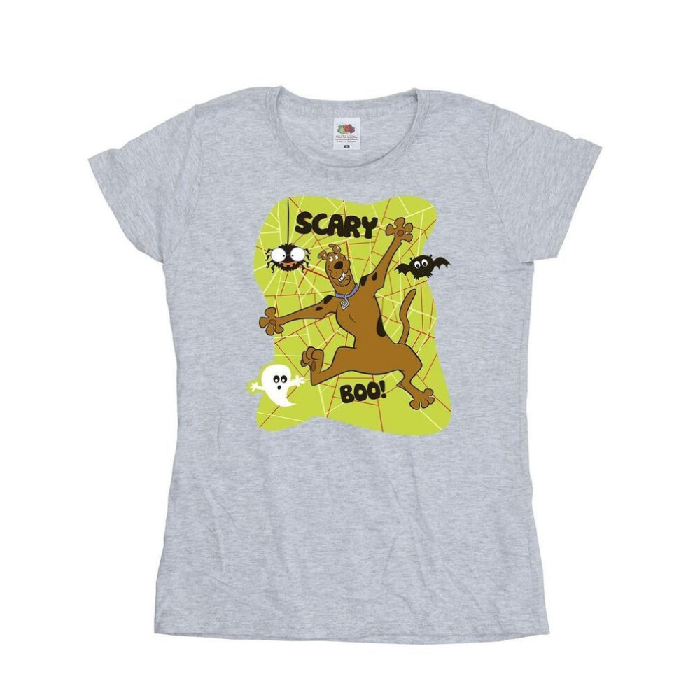 (grey, S) Scooby Doo Womens/ladies Scary Boo! T-shirt