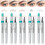 QIC Waterproof Microblading Eyebrow Pen 4 Fork Tip Eyebrow Pencil 3D Tattoo Pencil #01 Light Brown 3