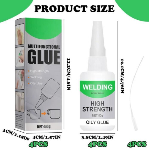 4 συσκευασίες Super Glue - Πολλαπλών χρήσεων κόλλα 1
