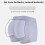 (L,Dark Blue)Men's Hip-Lifting Boxer Briefs Hip, Men's Butt Padded Underwear Mesh Boxers 4