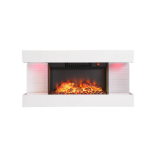 Wall - Mounted Electric Fireplace,No Glass Reflection ,Smart Control