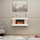 Wall - Mounted Electric Fireplace,No Glass Reflection ,Smart Control 3