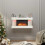 Wall - Mounted Electric Fireplace,No Glass Reflection ,Smart Control 4
