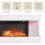 Wall - Mounted Electric Fireplace,No Glass Reflection ,Smart Control 8