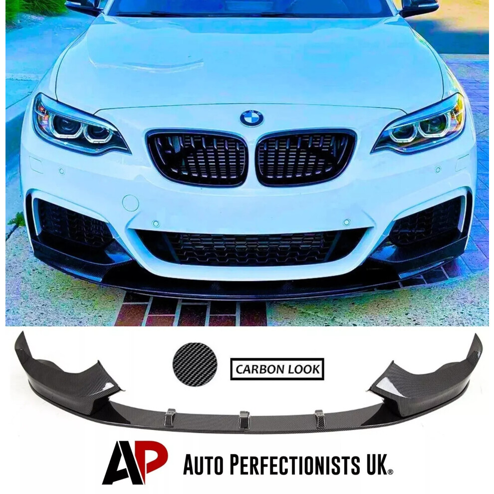 For Bmw 2 Series F22 F23 Front Splitter Spoiler Lip M Sport 2013-2021 5061072661570