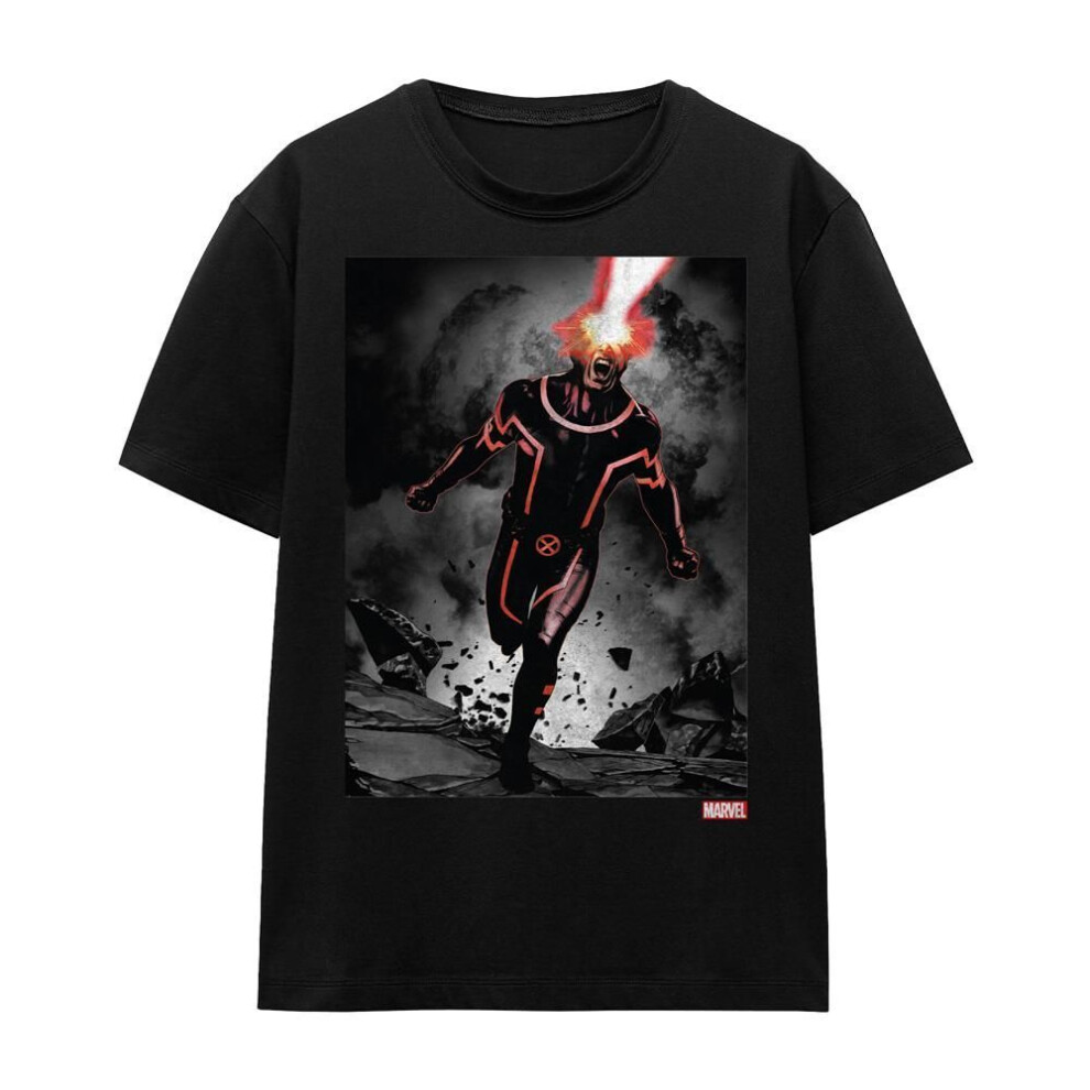 (M, black) Marvel Unisex Adult X-men Cyclops Blast T-shirt
