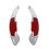2pcs Silver Steering Wheel Shift Paddle Shifter Extens For- 5