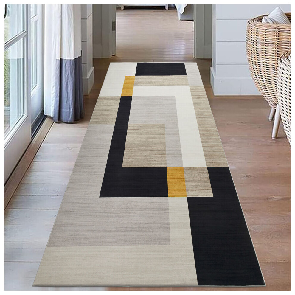 Oxford Homeware (80 X 300 Cm (2 Ft 6 In X 9 Ft 8 In)_Long Runner, Milo) Extra Large Rugs Printed Carpets Runner Rug & Door Mats Multicoloured