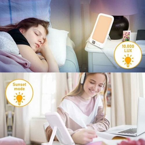 Λάμπα θεραπείας 10.000 lumen, 3 χρώματα και 6 επίπεδα φωτεινότητας, με χρονοδιακόπτη 1