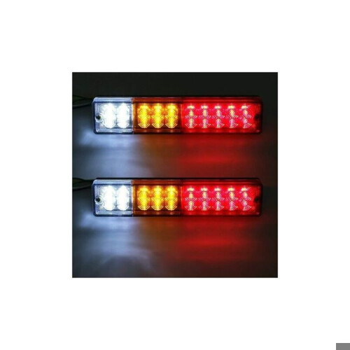 Σετ 2 πίσω φώτων LED με καθολικό φωτισμό 12V για ρυμουλκούμενα, φορτηγά 2