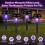 Πακέτο 4 ηλιακών απωθητικών κουνουπιών, αδιάβροχων λαμπτήρων εξωτερικού 3