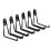 Gara Hooks 6 Pack Stora Hooks Duty Steel Tool Hs for Utility Izer, Mo 1