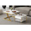 (white) Vintage Style Wooden Top Coffee Table 3