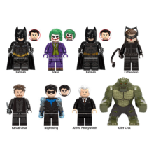 8PCS Superheroes Minifigure Batman Movie Building Blocks Kids Toys