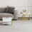(white) Vintage Style Wooden Top Coffee Table 4