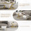 (white) Vintage Style Wooden Top Coffee Table 8