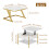 (white) Vintage Style Wooden Top Coffee Table 10