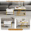 (white) Vintage Style Wooden Top Coffee Table 11