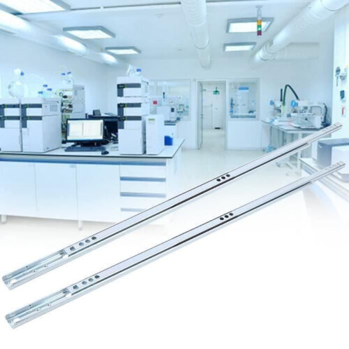 Σετ 2 χαλύβδινων συρταριών με ρουλεμάν, 450 x 17 mm, αξεσουάρ ντουλαπιού 1
