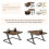(brown) Vintage Style Wooden Top Coffee Table 10