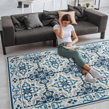 (120 x 170 cm (4 ft x 4 ft 9 in)_Area Rug, Luna) Extra Large Rugs Printed Carpets Runner Rug & Door Mats